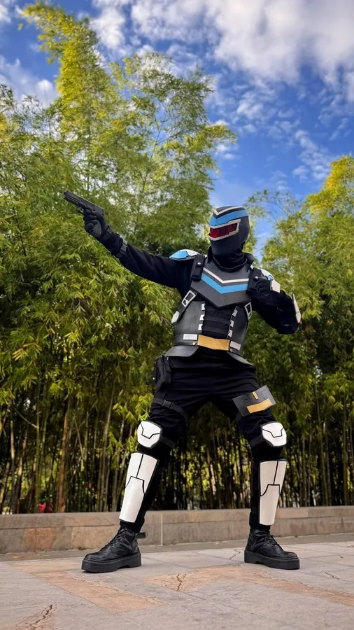 Cosplay completo de Power Ranger impreso en 3D