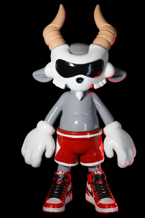 Art toy personalizado de 25 cm impreso en 3D y pintado a mano