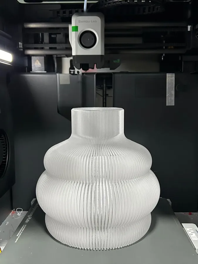 Lámpara jarrón impresa en 3D