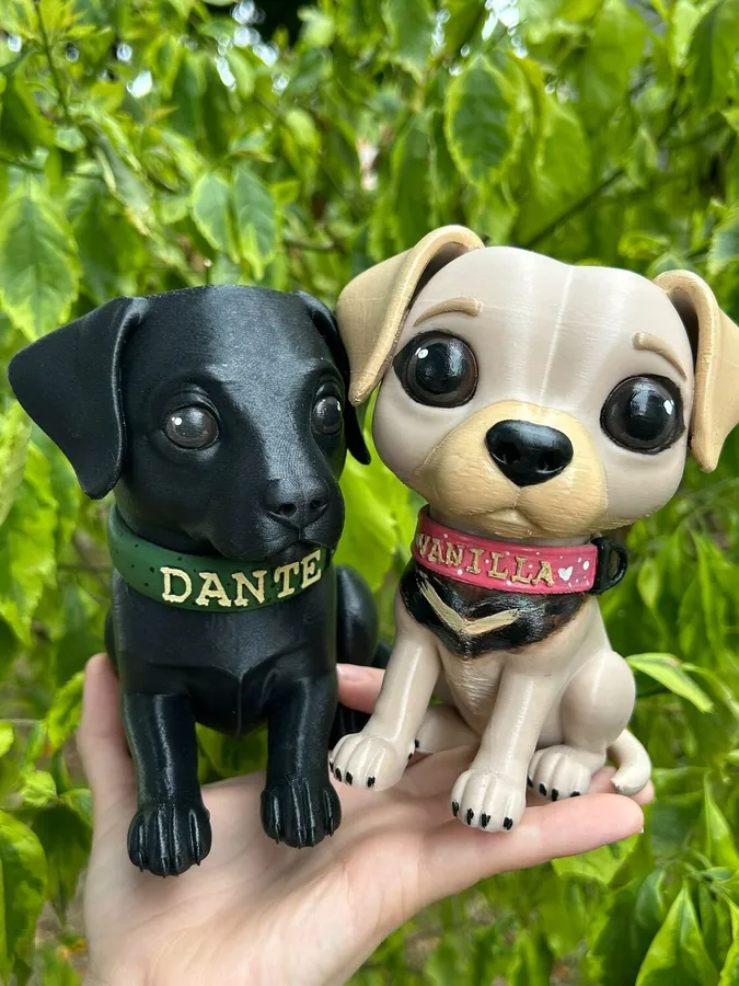 Figuras de mascotas personalizadas impresas en 3D